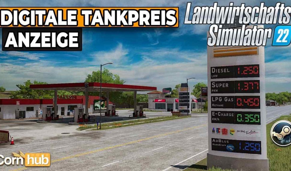 LS22 Digitale Tankstellen Anzeigen